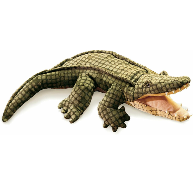 Folkmanis Alligator Hand Puppet for Kids - Toys Circuit
