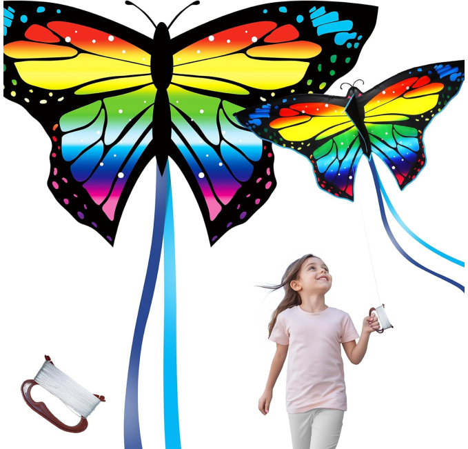 TOY Life Butterfly Kites for Kids Easy to Fly Toys Circuit