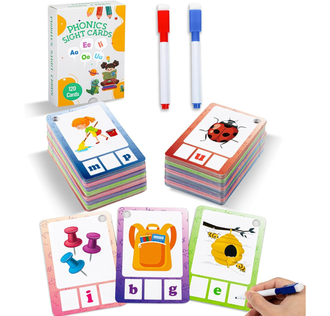 Alened Phonics Sight Words Spelling Games for Kids Ages 4-6 Toys Circuit