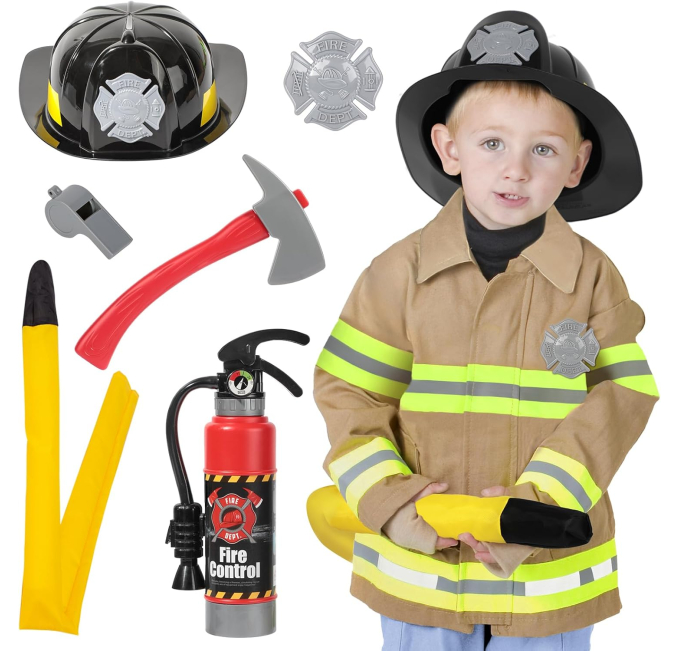 Popsunny Firefighter Costume for Kids 3-5 Years - Toys Circuit