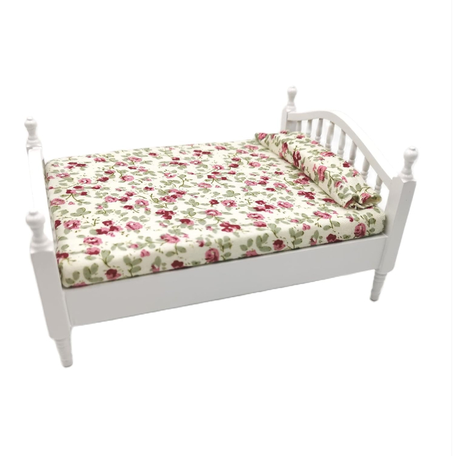 SXFSE Mini Dollhouse Bedroom Furniture Bed Toys Circuit Set