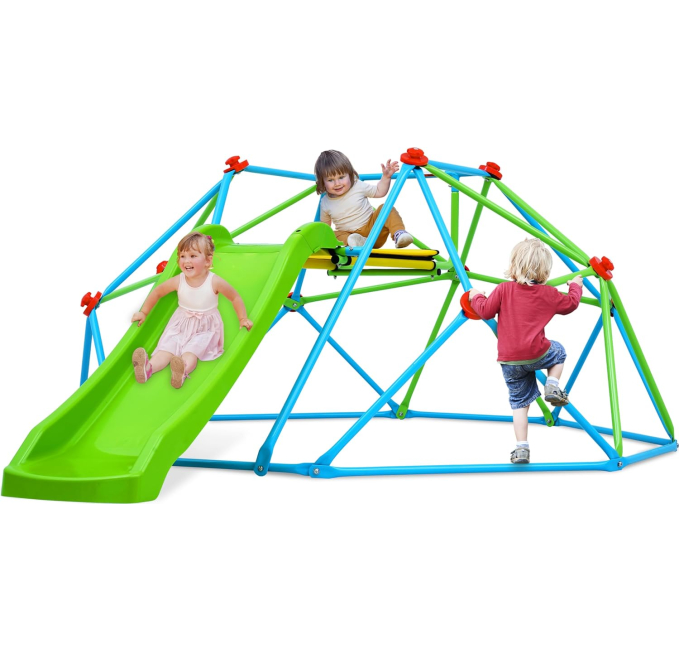 Zupapa Climbing Dome with Slide for Kids Toys Circuit Outdoor Fun