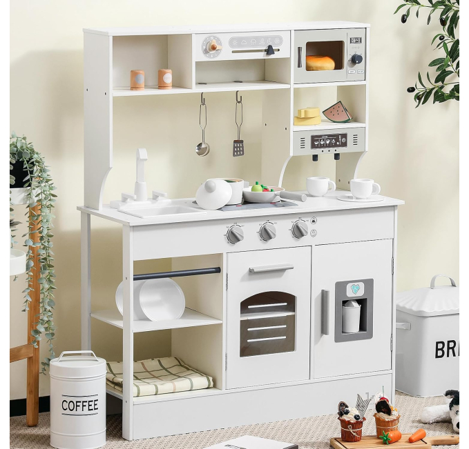 SainSmart Jr. Wooden Play Kitchen Toys Circuit Lights Sounds Set