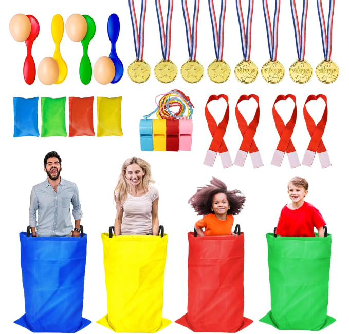 Potato Sack Race Bags for Adults and Kids Carnival Games Toys Circuit