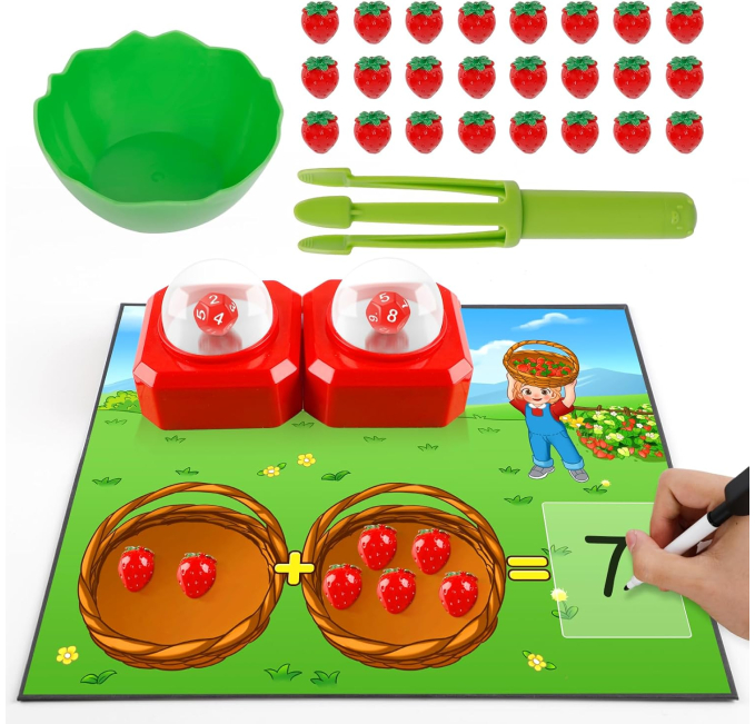 Kasfalci Math Board Game for Kids Toys Circuit Educational Fun