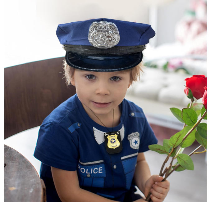 TUSAUW Police Accessories Set for Kids Toys Circuit Halloween
