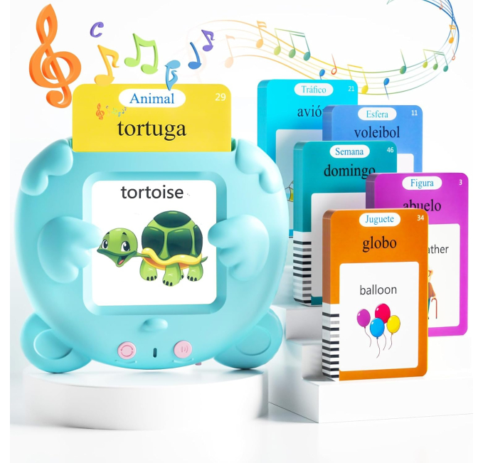 Rufus AI Spanish English Talking Flash Cards Toys Circuit