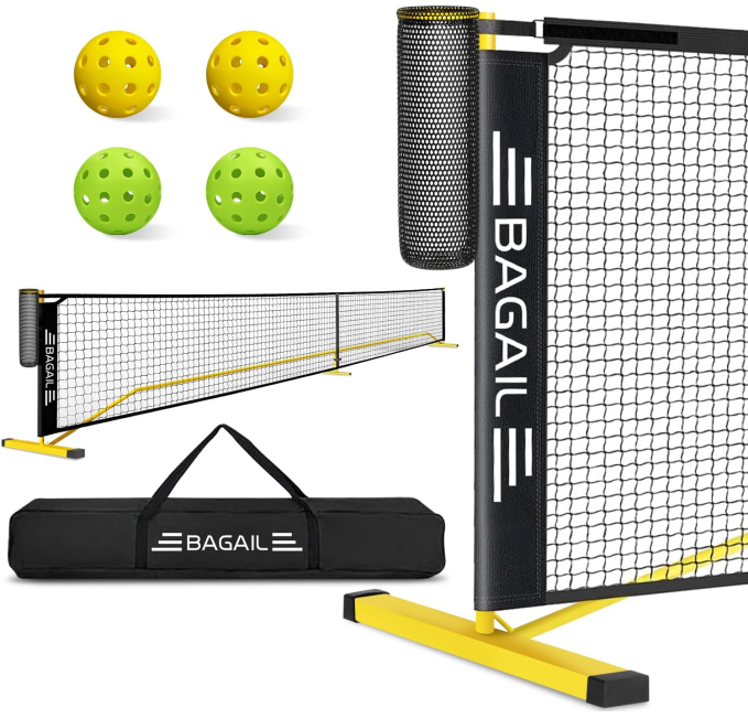 Rufus AI Portable Pickleball Net Set Toys Circuit Outdoor Game