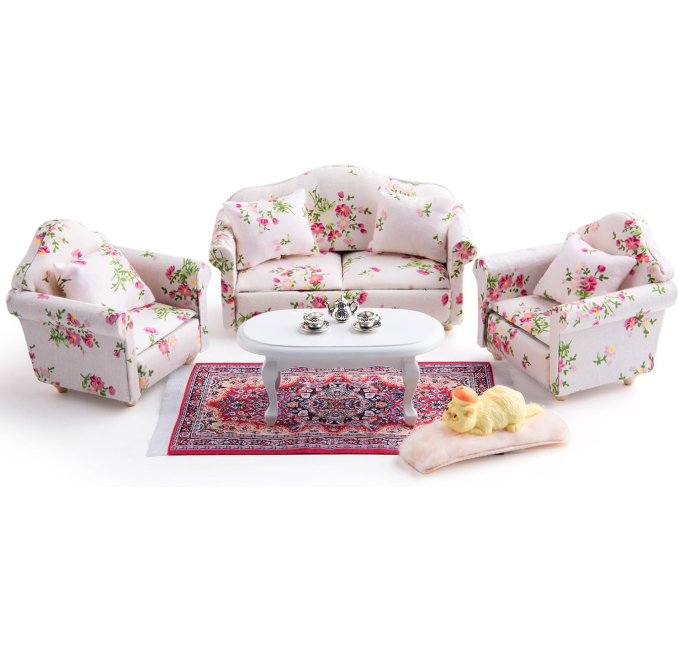 iLAND 1 12 Dollhouse Living Room Furniture Set Toys Circuit