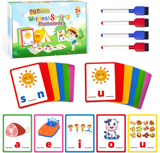 Cowcowcow Sight Words Flash Cards Toys Circuit Educational Fun