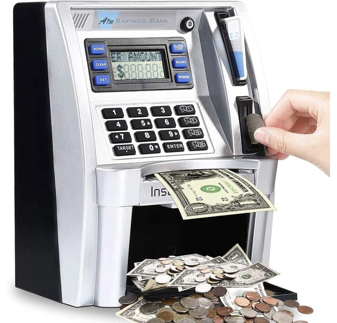 SVMK ATM Savings Bank for Kids with Coin Recognition Toys Circuit