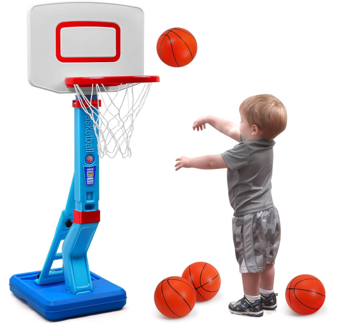 Rufus AI SUPER JOY Toddler Basketball Hoop Toys Circuit for Kids