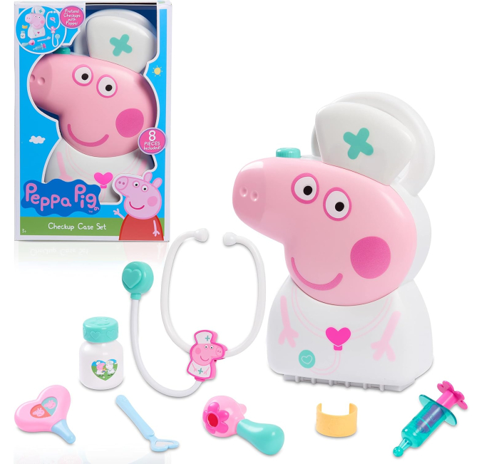 Peppa Pig Doctor Kit for Kids Toys Circuit 8 Piece Checkup Set