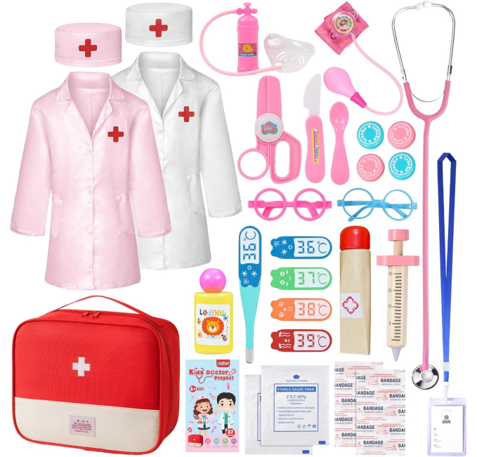 TRESBUNNY Doctor Kit for Toddlers 3-5 37 Piece Set Toys Circuit