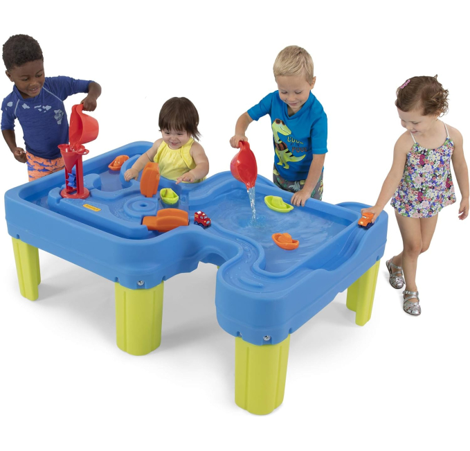 Simplay3 Big River Roads Water Play Table for Toddlers Toys Circuit