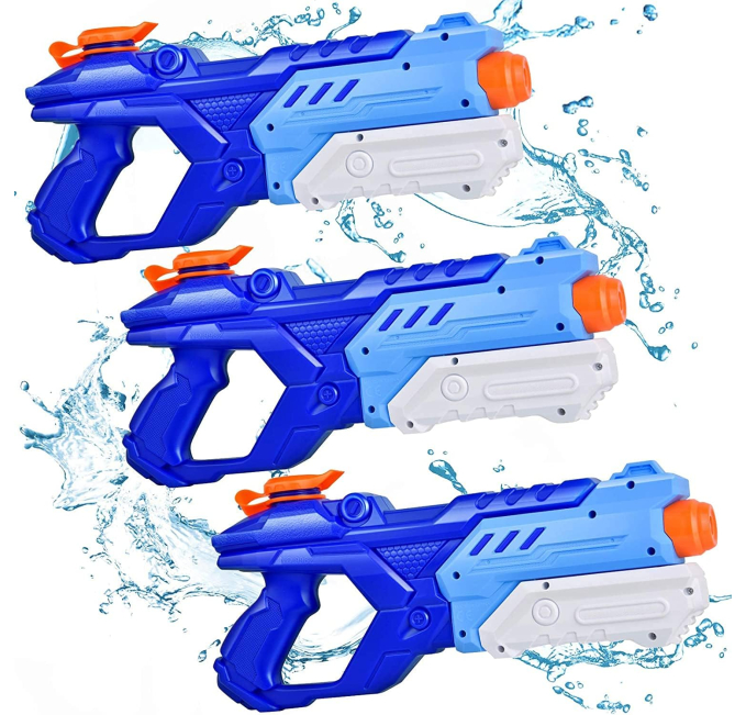 Quanquer Water Guns 3 Pack High Capacity Squirt Toys for Kids and Adults Toys Circuit