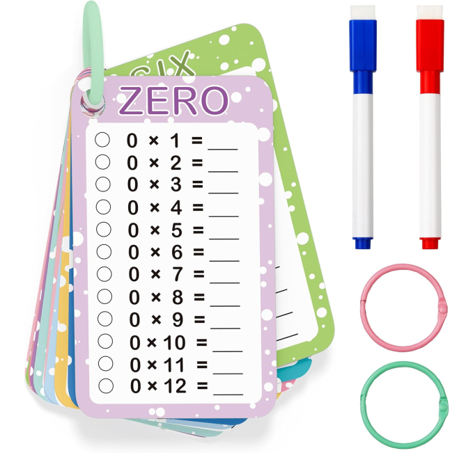 Slapaflife Multiplication Flash Cards Times Table Game for Kids, Toys Circuit