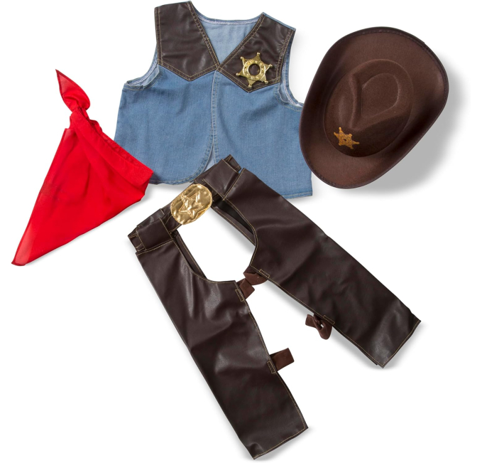 Melissa & Doug Cowboy Role Play Costume Set for Boys Girls Toys Circuit