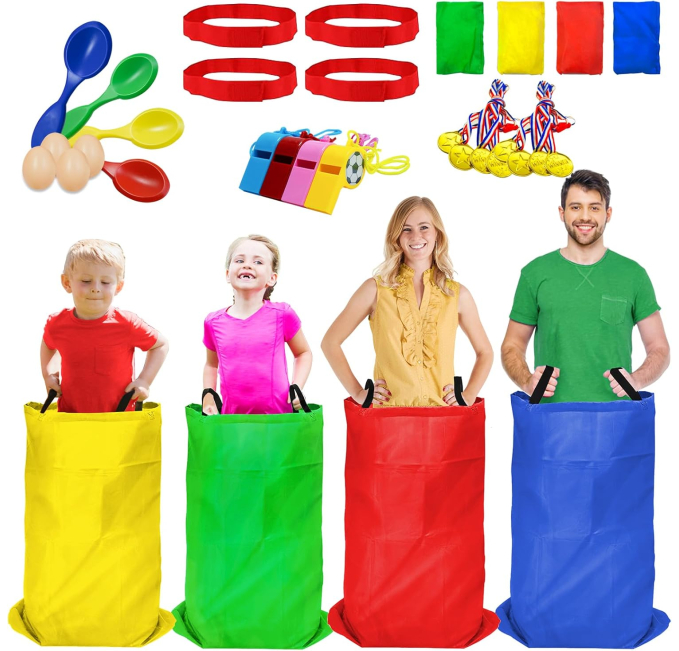 TITGIPE Potato Sack Race Bags 32PCS Outdoor Games Toys Circuit