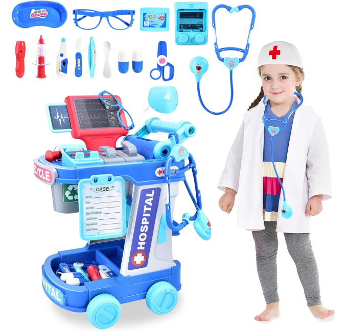 CASRRA Doctor Kit for Toddlers Toys Circuit Pretend Play Set