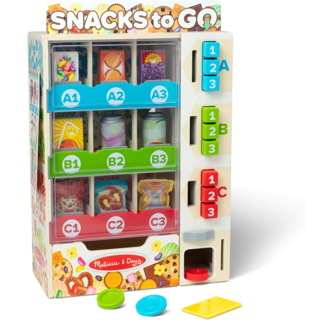 Melissa and Doug Wooden Vending Machine Playset Toys Circuit