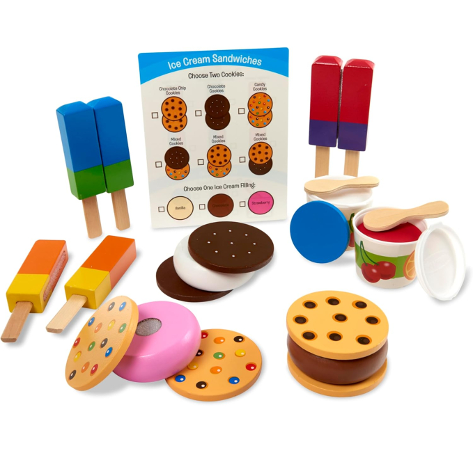 Melissa & Doug Ice Cream Play Set Toys Circuit Frozen Treats