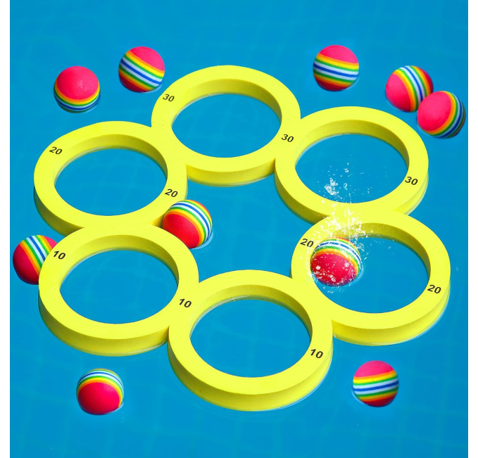 Hiboom Pool Toys Games Set Floating Water Sports Toys for Family Toys Circuit