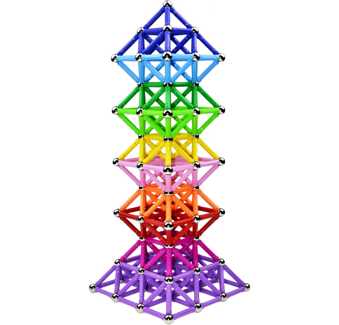 150PCS Magnetic Sticks Blocks STEM Toys Circuit Buildup Set