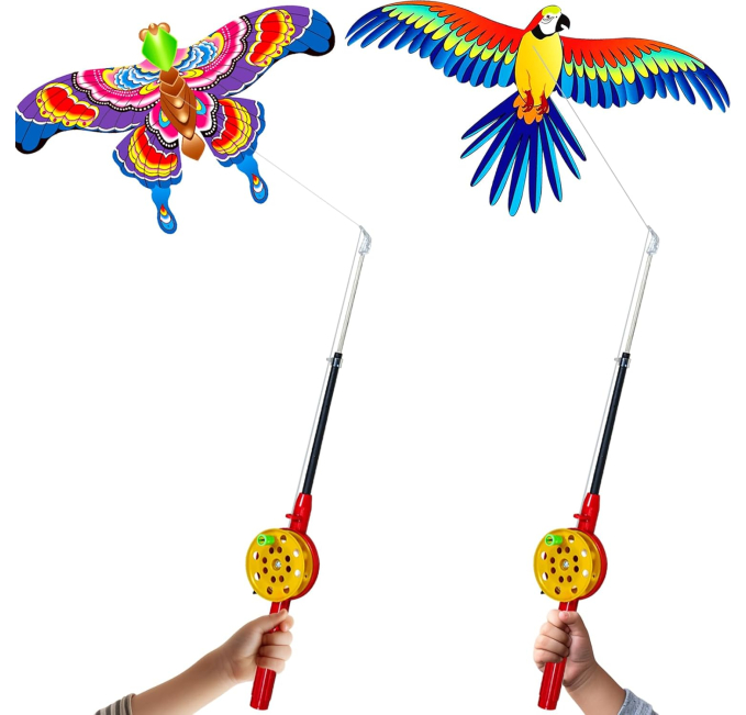HENGDA KITE Fishing Rod Kite Easy to Fly for Kids and Adults Toys Circuit