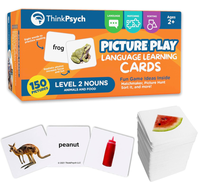 ThinkPsych Noun Flash Cards Toys Circuit for Autism Learning