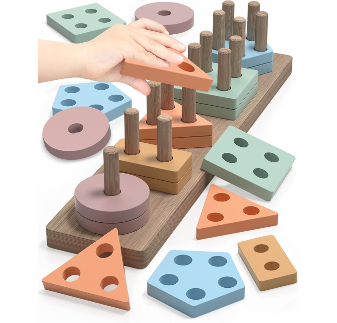 TOLOLO Montessori Shape Sorter Toy for Toddlers – Toys Circuit