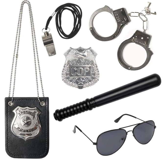 3 Otters Police Pretend Play Set for Kids Toys Circuit