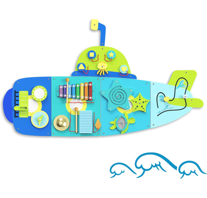 Rufus AI BlueWood Submarine Montessori Busy Board Toys Circuit