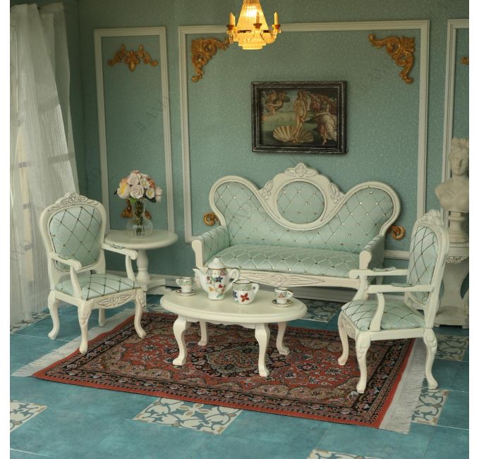 iLAND Victorian Dollhouse Sofa Set Furniture Toys Circuit