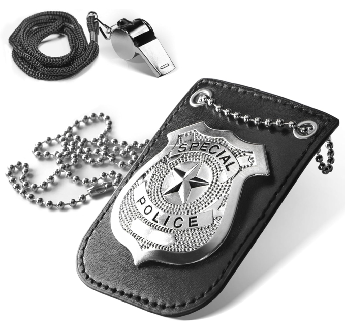 Novelty Place Police Play Set Toys Circuit - Badge Handcuff Whistle