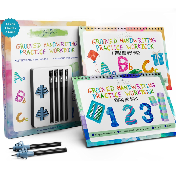 Magic Grooved Handwriting Practice Book for Kids 3-5 Toys Circuit