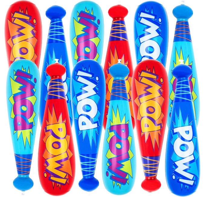 ArtCreativity 12 Pack Inflatable Baseball Bats Kids Toys Toys Circuit