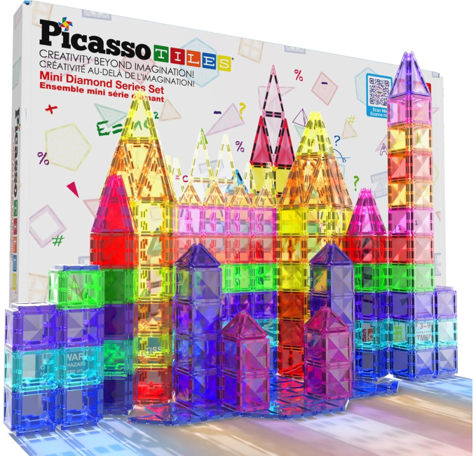 PicassoTiles Magnetic Blocks Toys Circuit STEM Travel Set