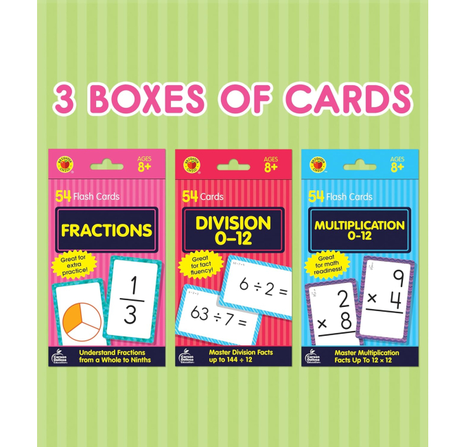 Carson Dellosa Math Flash Cards for Kids Toys Circuit – ToysCircuit.com