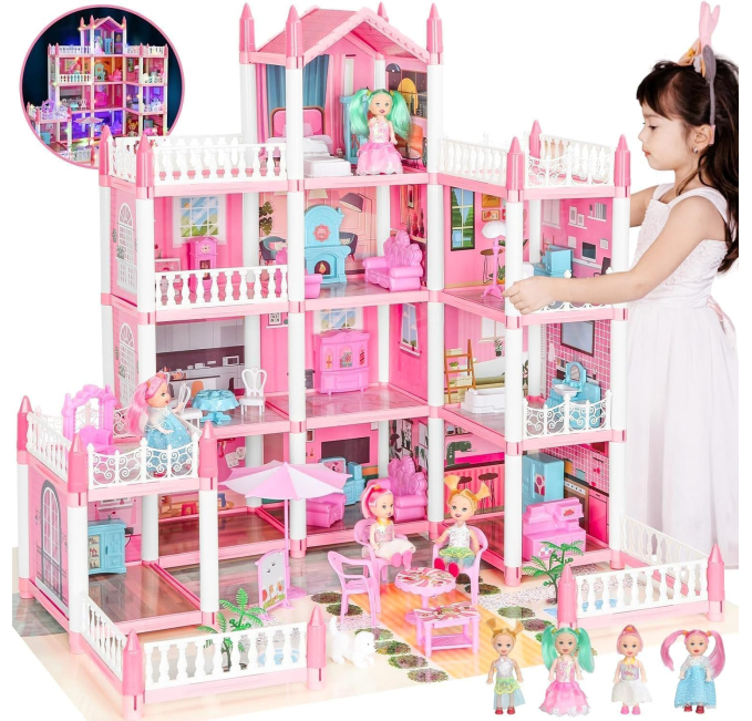 Rufus AI Dream Dollhouse for Girls 4 Story Playset Toys Circuit