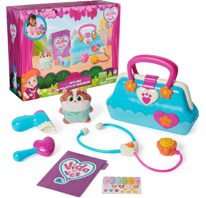 Vida the Vet Veterinary Kit for Kids Toys Circuit Popcorn Plush Fun