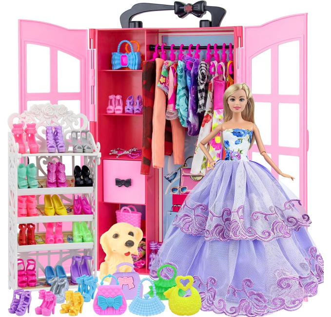 Ecore Fun Fashion Doll Closet Storage Set Toys Circuit