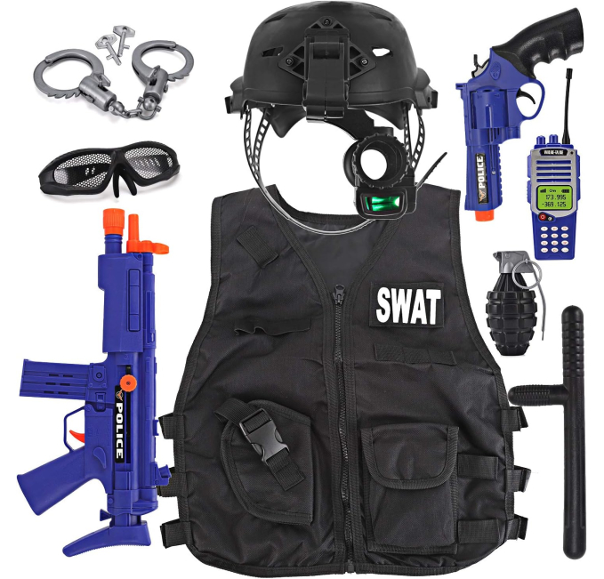 Liberty Imports SWAT Police Officer Costume for Kids Toys Circuit