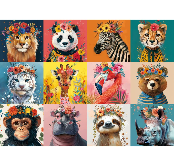 500 Piece Wild Animals Jigsaw Puzzle for Adults Toys Circuit