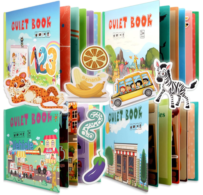 Aminy Montessori Quiet Book for Toddlers Toys Circuit Educational