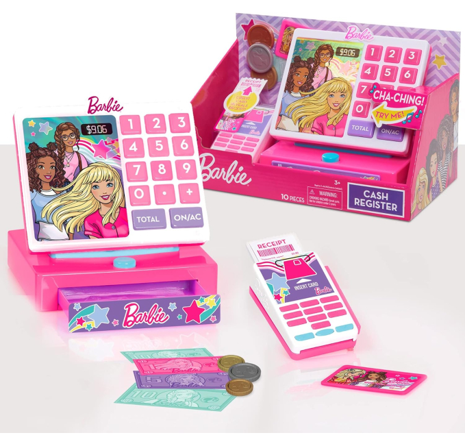 Rufus AI Barbie Trendy Cash Register Playset with Sounds Toys Circuit