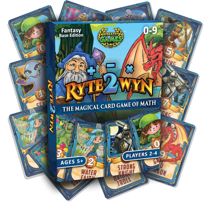 Wreathy Games Ryte2Wyn Magical Math Card Game for Kids Toys Circuit