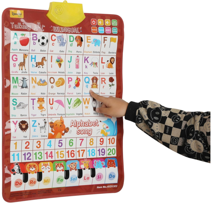 Rufus AI Bilingual Alphabet Wallchart Toys Circuit Learning Toy