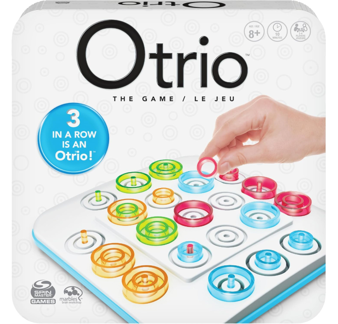 Spin Master Otrio Strategy Board Game Family Game Night for Kids 8+ Toys Circuit