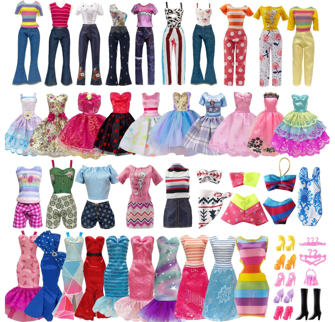 ZITA ELEMENT 30 Piece Doll Fashion Set for Girls Toys Circuit